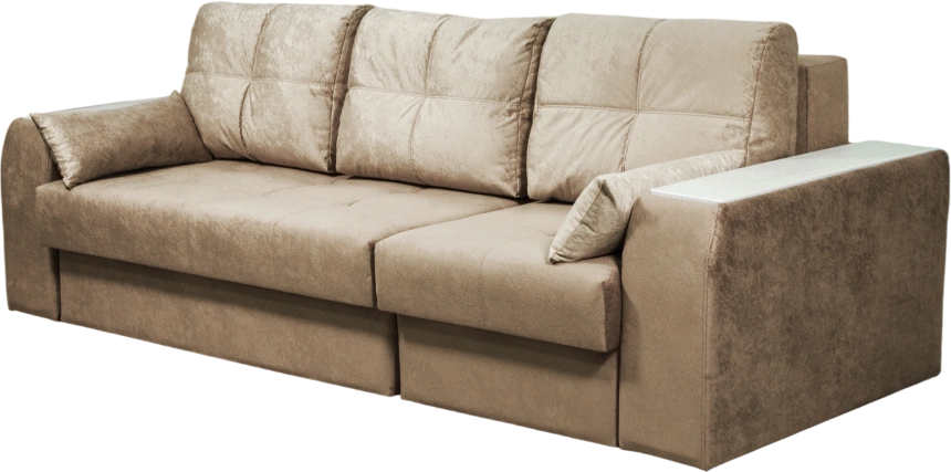 Диван прямой Остин 2, PARIS-A 03, декор Рамух белый