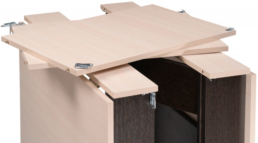 Стол-книжка Клотилд, венге / дуб молочный