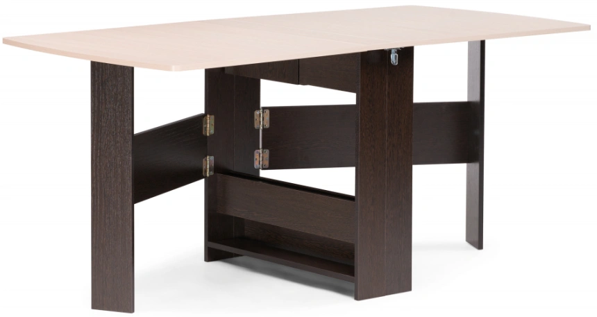 Стол-книжка Клотилд, венге / дуб молочный