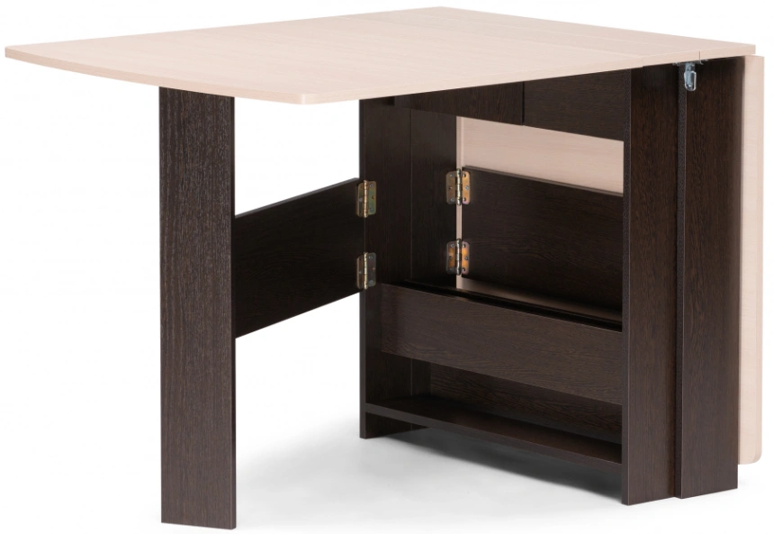 Стол-книжка Клотилд, венге / дуб молочный