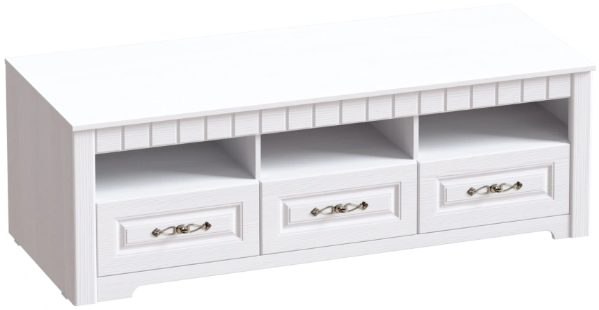 Модульная гостиная Прованс 3, бодега белая / патина премиум