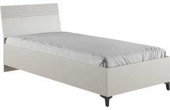 Односпальная кровать Ника, 90x200, с основанием дсп, эйхория QR-17 / графит