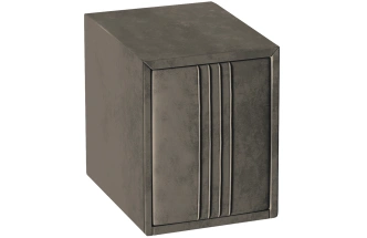 Тумба прикроватная Севилья, мягкая, с ящиками, велюр, альба светло-коричневый