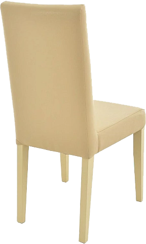 Стул Помпей ромб, мягкий, оттава бежевый, экокожа, каркас слоновая кость