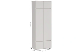 Шкаф двухдверный Роут, распашной для одежды, кашемир