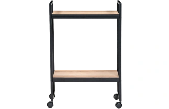 Сервировочный стол Ранд, 50x30x75, ЛДСП, дуб делано, каркас черный