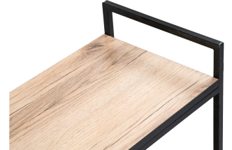 Сервировочный стол Ранд, 50x30x75, ЛДСП, дуб делано, каркас черный