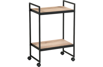 Сервировочный стол Ранд, 50x30x75, ЛДСП, дуб делано, каркас черный