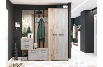 Прихожая Вальс ВШ-1, дуб крафт серый / бетонный камень