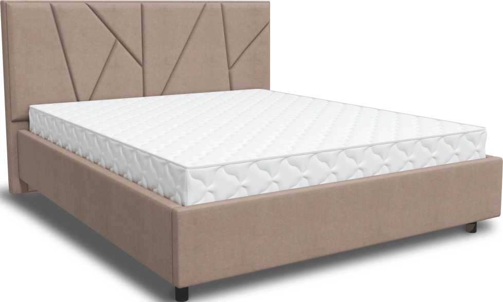 Кровать Рица 3, мягкая, двуспальная, 180x200, Sensey humus