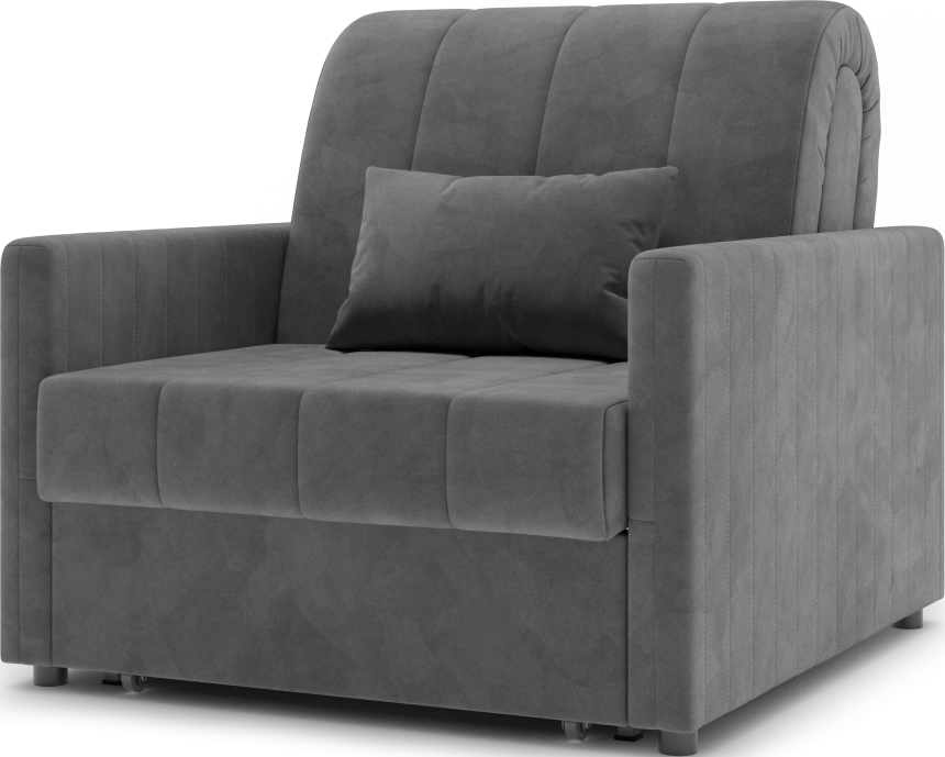 ​Кресло-кровать Хилтон 80, модель 139, Ultra Grey​ (серый) / венге