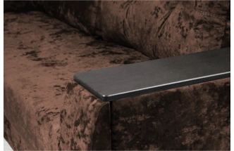 Диван прямой Атлант 2, ткань Kioto chocolate, декор Венге