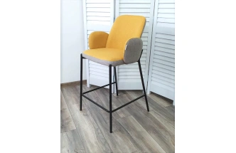 Полубарный стул Nyx, (H=65cm) VF106 желтый, VF120 серый