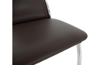 Стул Асти, мягкий, батлер 06, экокожа, хром каркас 