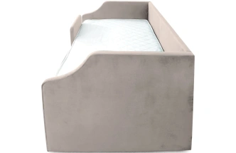 Кровать односпальная Дрим СТАНДАРТ, велюр Мора бежевый