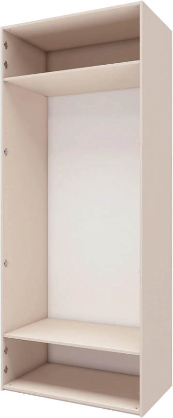 Шкаф двухдверный Лаура 1, распашной с зеркалом, кашемир серый