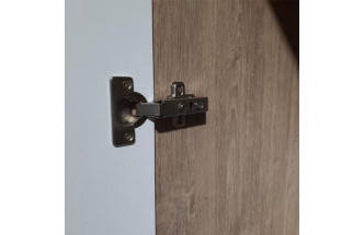 Шкаф двухдверный Мариус М-01, распашной для одежды, дуб баррик / белый матовый