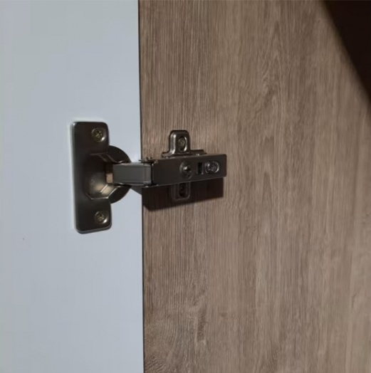 Шкаф двухдверный Мариус М-01, распашной для одежды, дуб баррик / белый матовый