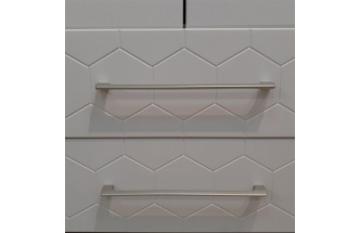 Шкаф двухдверный Мариус М-01, распашной для одежды, дуб баррик / белый матовый