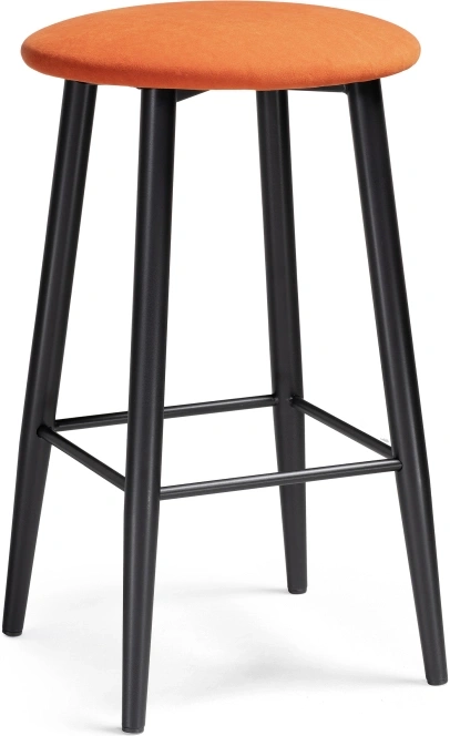 Полубарный табурет Гангток, катания флам / черный матовый