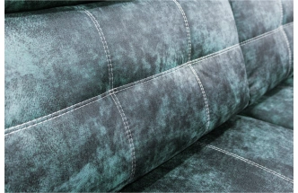 Диван модульный П-образный Мартин, Маборо 17 (зелен.), Венге, Белая