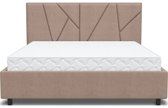 Кровать Рица 3, мягкая, двуспальная, 160x200, Sensey humus
