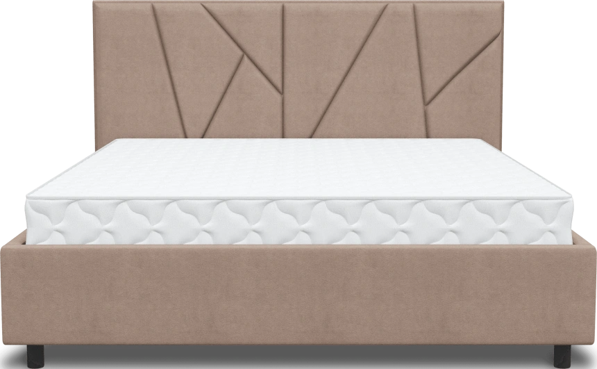 Кровать Рица 3, мягкая, двуспальная, 160x200, Sensey humus