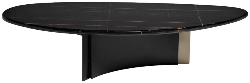 Журнальный стол 58DB-A19325STOL/ZH, 136x83x28, МДФ, черный мрамор / черный