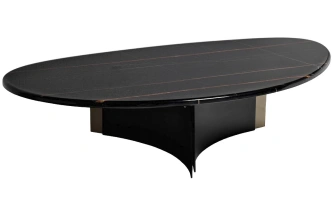 Журнальный стол 58DB-A19325STOL/ZH, 136x83x28, МДФ, черный мрамор / черный