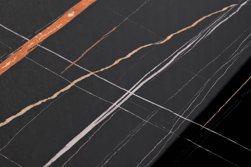 Журнальный стол 58DB-A19325STOL/ZH, 136x83x28, МДФ, черный мрамор / черный