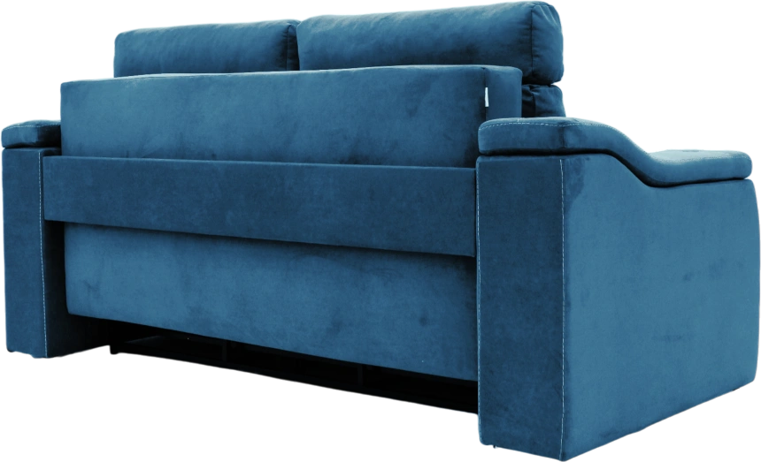 Диван прямой Бруно, Catania dark blue, Белая