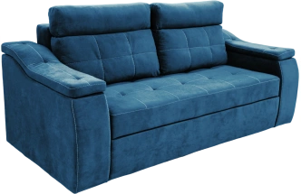 Диван прямой Бруно, Catania dark blue, Белая