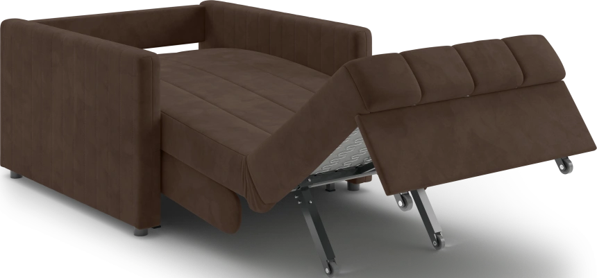 Кресло-кровать Хилтон 80, модель 139, Ultra Chocolate (шоколад) / венге