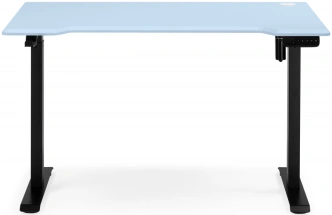 Стол компьютерный Маркос, 120, с механизмом подъема, голубой / черный