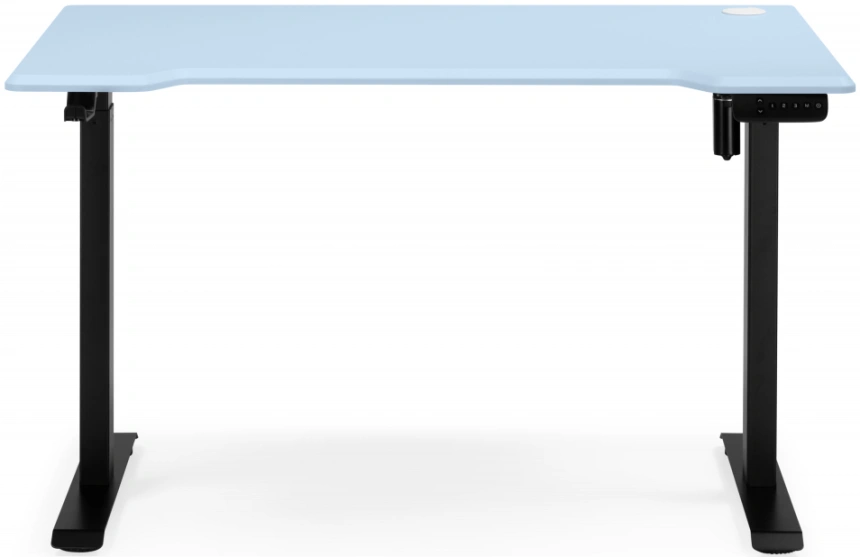 Стол компьютерный Маркос, 120, с механизмом подъема, голубой / черный