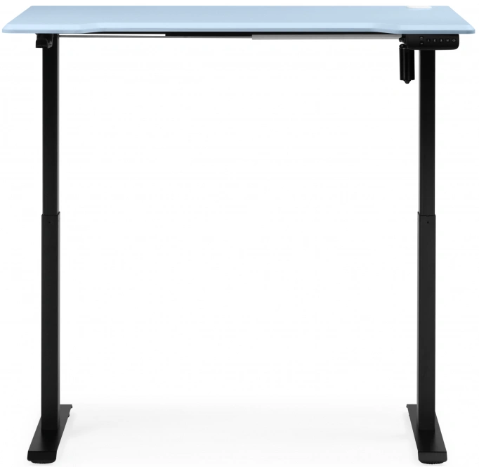 Стол компьютерный Маркос, 120, с механизмом подъема, голубой / черный