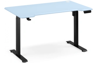 Стол компьютерный Маркос, 120, с механизмом подъема, голубой / черный