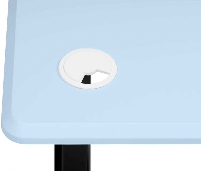 Стол компьютерный Маркос, 120, с механизмом подъема, голубой / черный