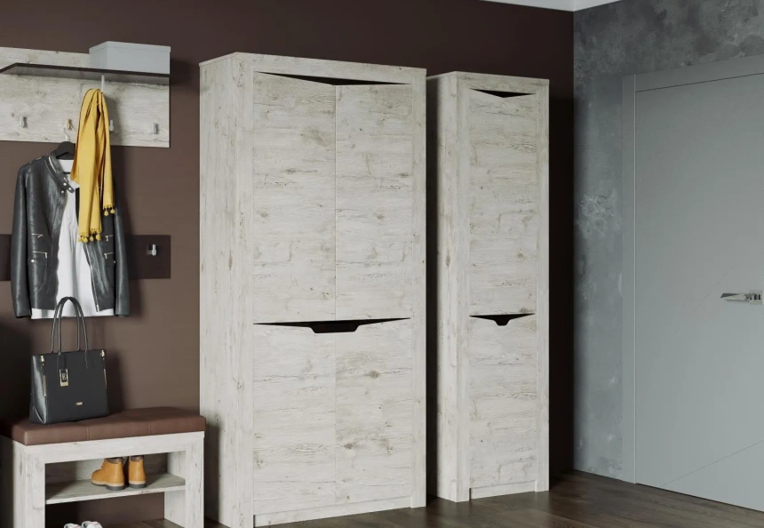 Шкаф однодверный Соренто, распашной, дуб бонифаций