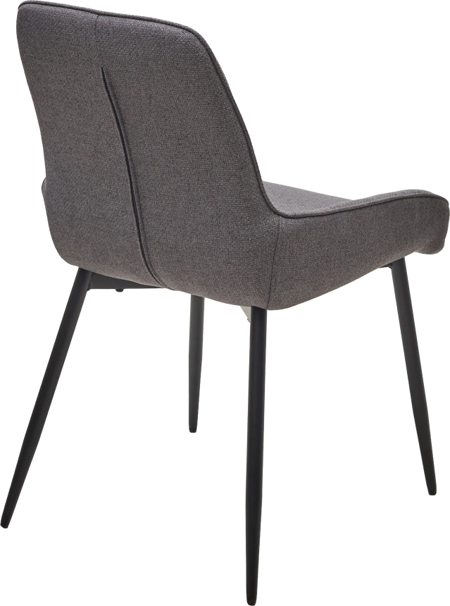 Стул Caracas, мягкий, Barrel-97 Антрацит, ткань, черный каркас