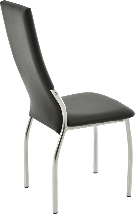 Стул Асти, мягкий, Батлер 07, экокожа, хром каркас