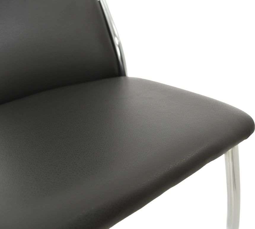 Стул Асти, мягкий, Батлер 07, экокожа, хром каркас