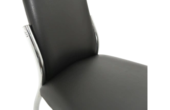 Стул Асти, мягкий, Батлер 07, экокожа, хром каркас