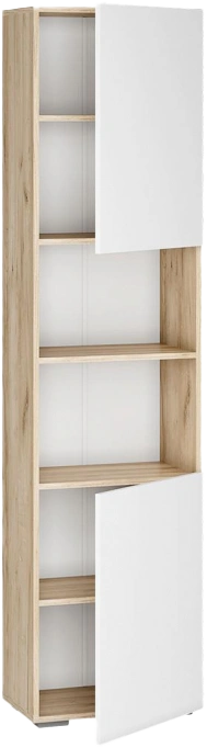 Модульная гостиная Алетра, комплектация 2, дуб крафт серый / глянец белый 