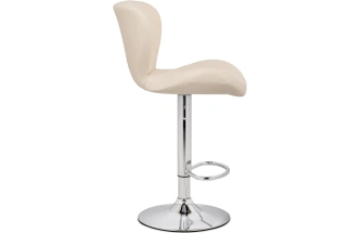 Барный стул Porch, бежевый / хром