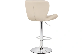 Барный стул Porch, бежевый / хром