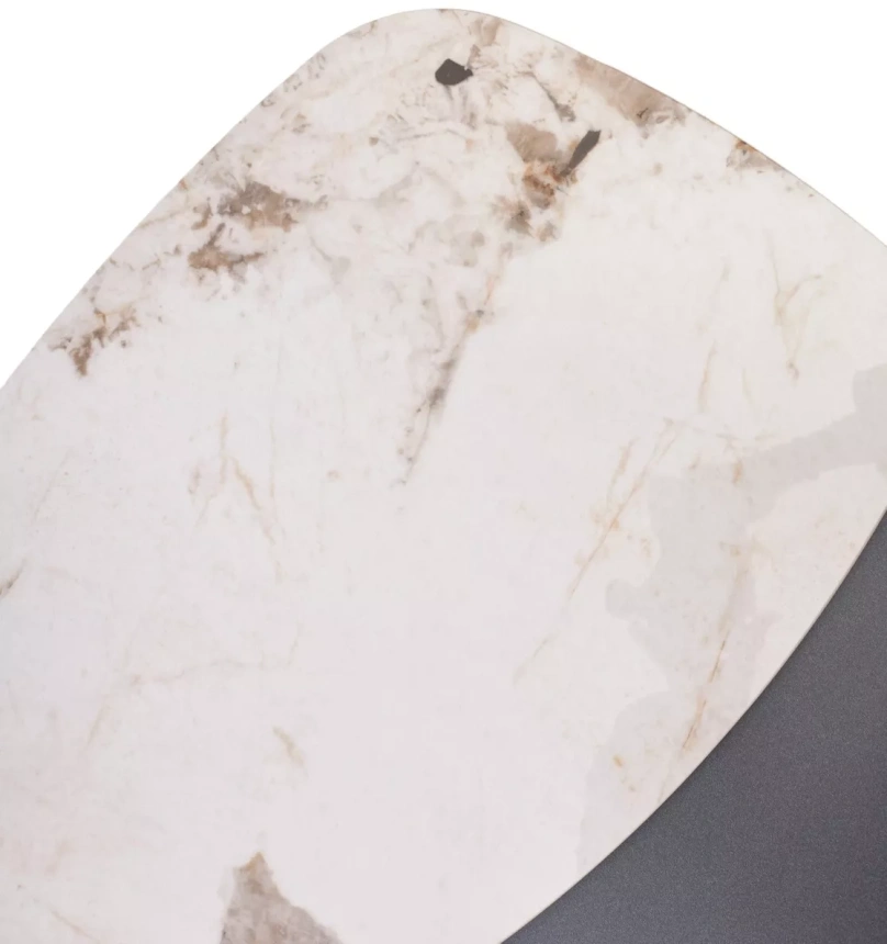 Кофейный стол Arvid, Pandora, керамика на стекле, окрашенный МДФ / темно-серый МДФ 