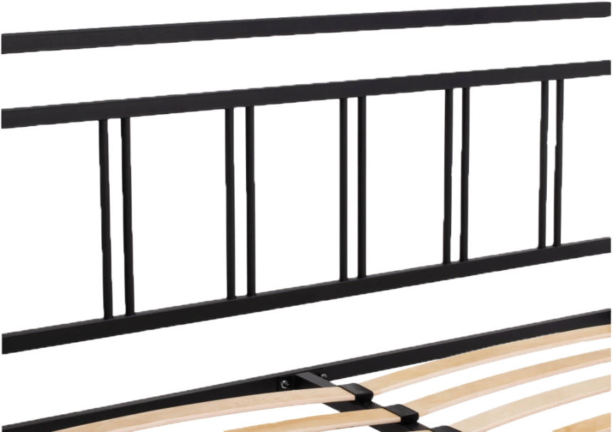 Кровать Рейк, 120x200, черная