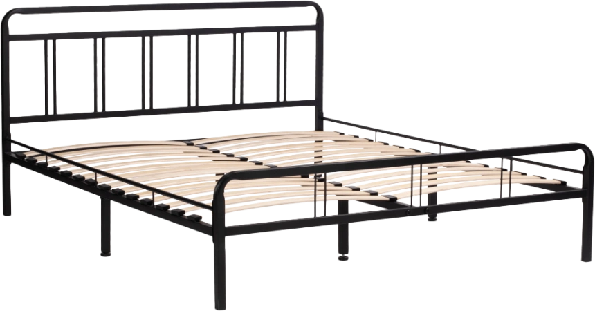 Кровать Рейк, 120x200, черная