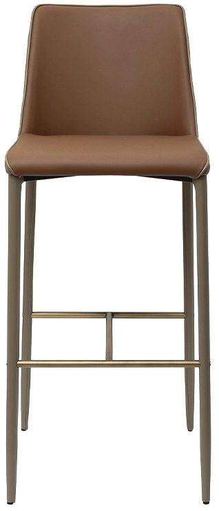 Барный стул 163YH-16995, экокожа, терракота / бежевый
